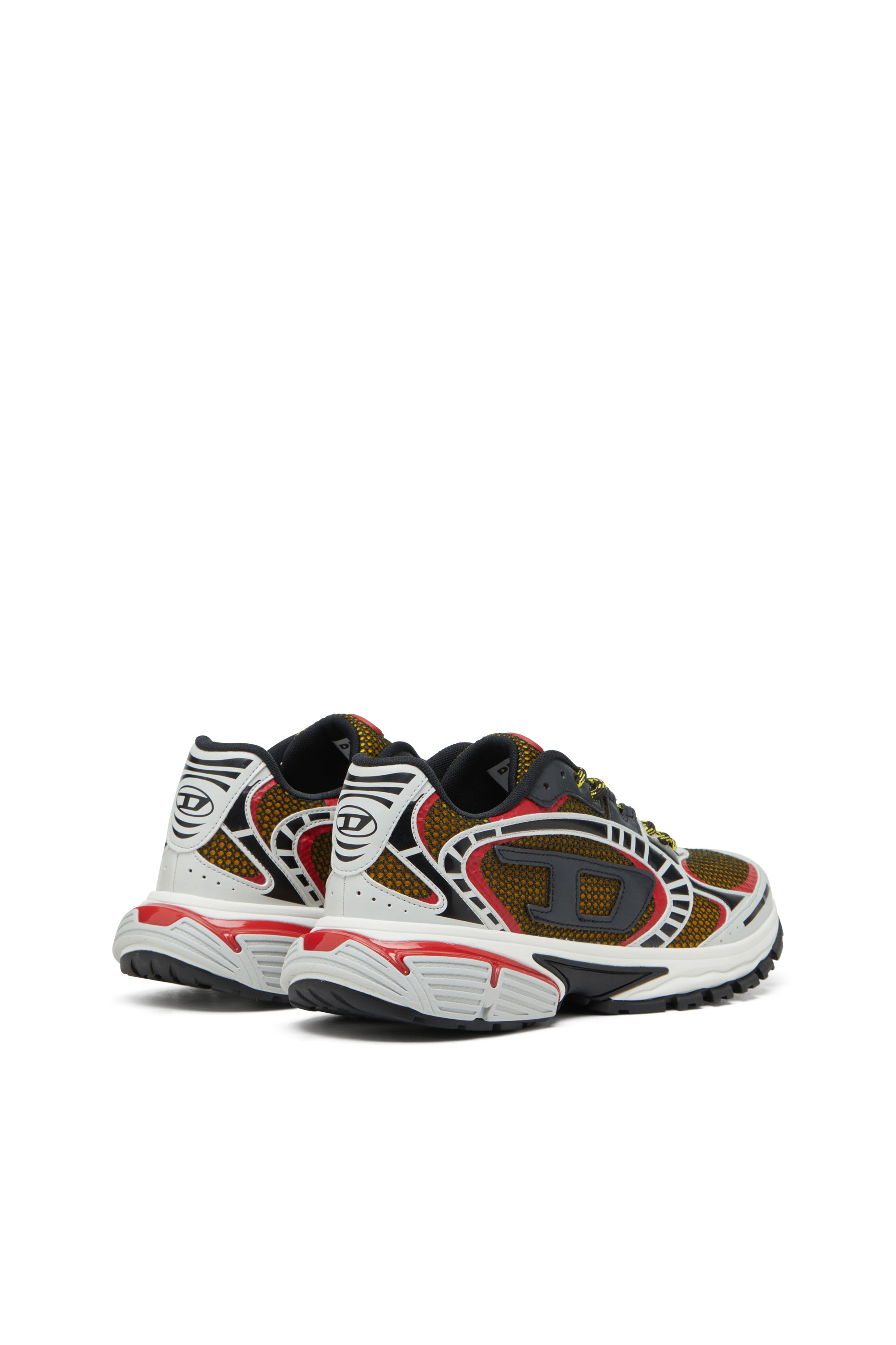 Diesel - S-PRO-V-DENSE LOW, Man's S-Pro-V-Dense-Mesh sneakers with Oval D logo in Red/Black - 4